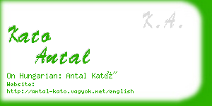 kato antal business card